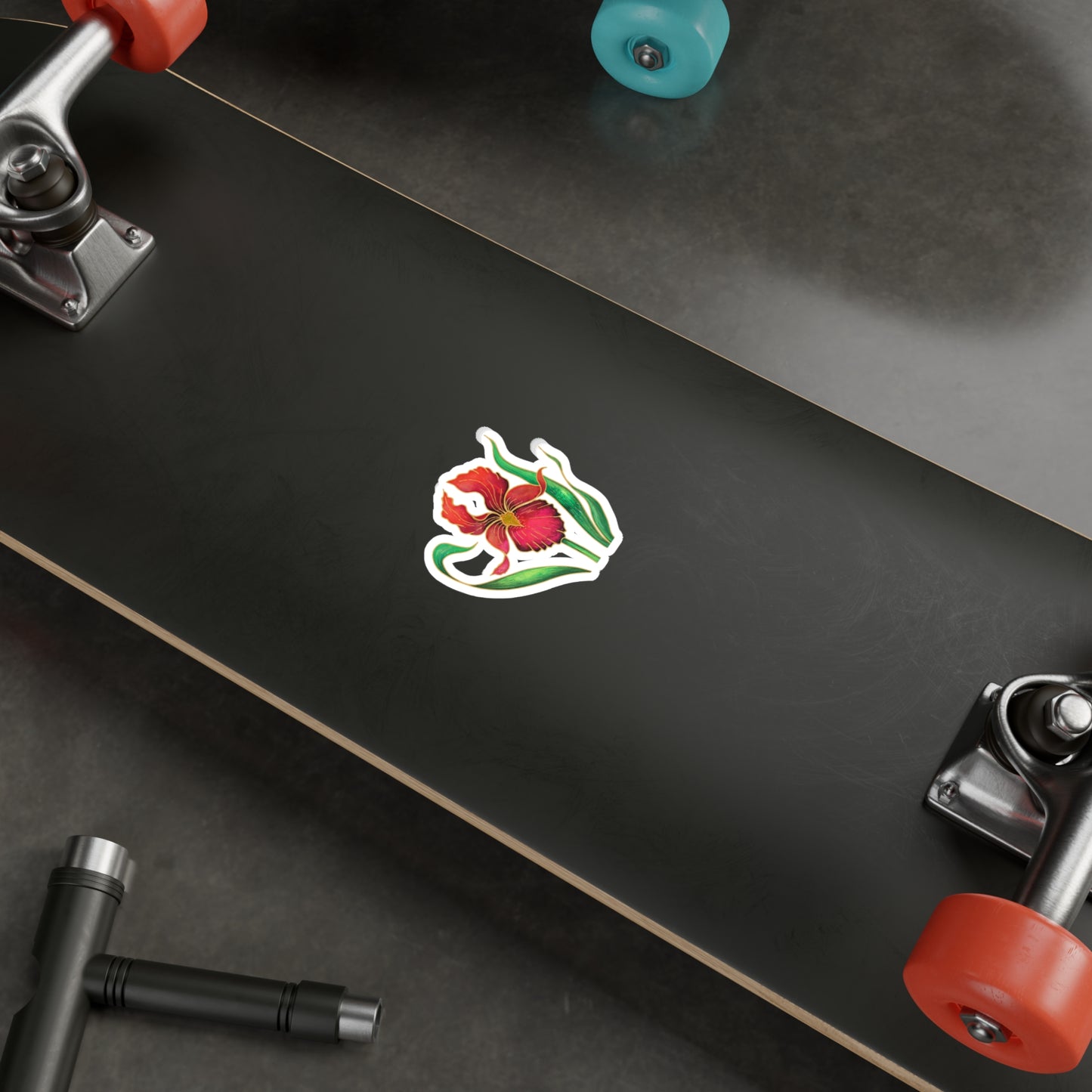Red Iris Kiss-Cut Vinyl Decals