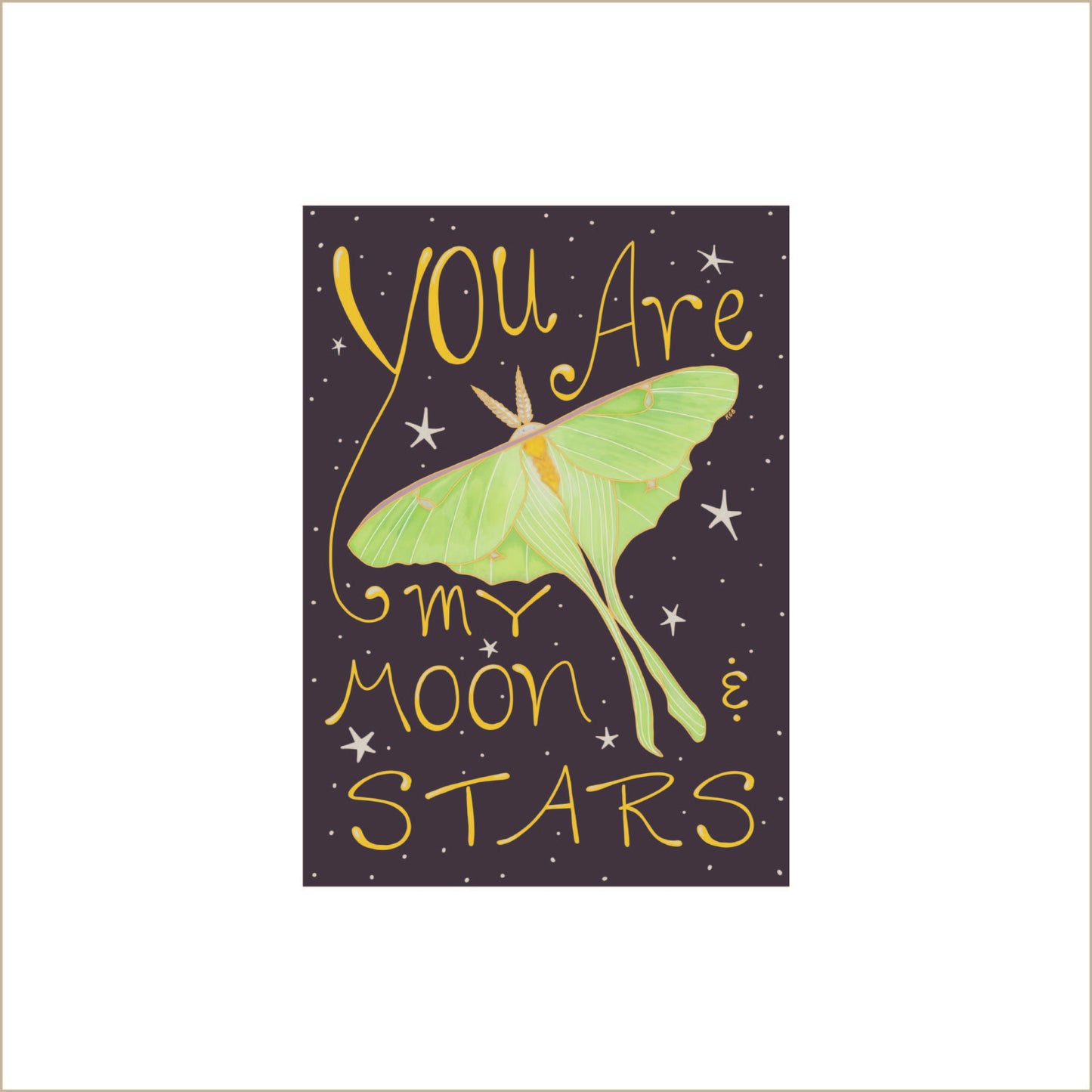 You are My Moon and Stars Notecards