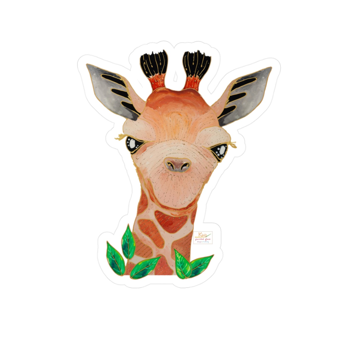 Giraffe Kiss-Cut Vinyl Decals