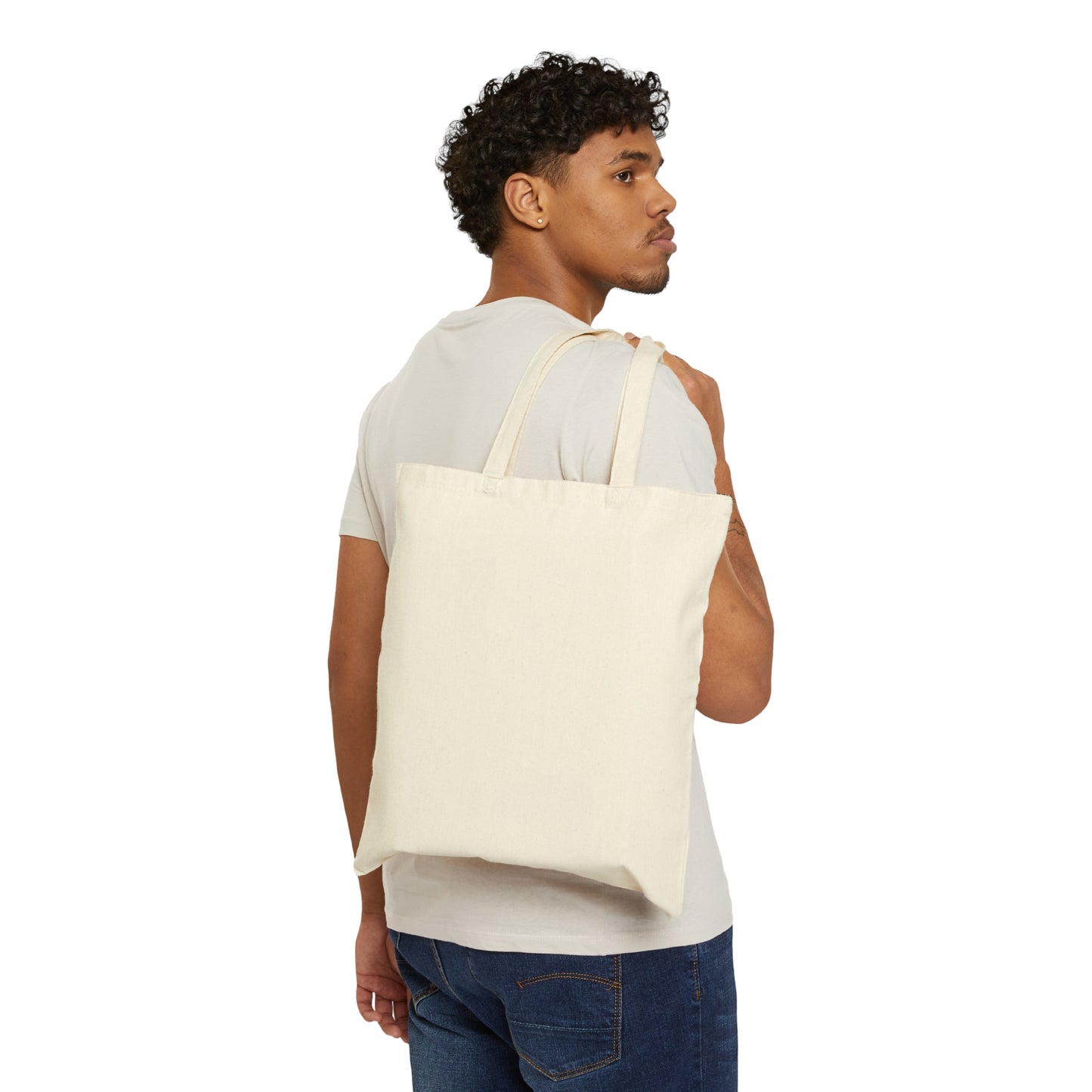 Frog and Mushroom Cotton Canvas Tote Bag