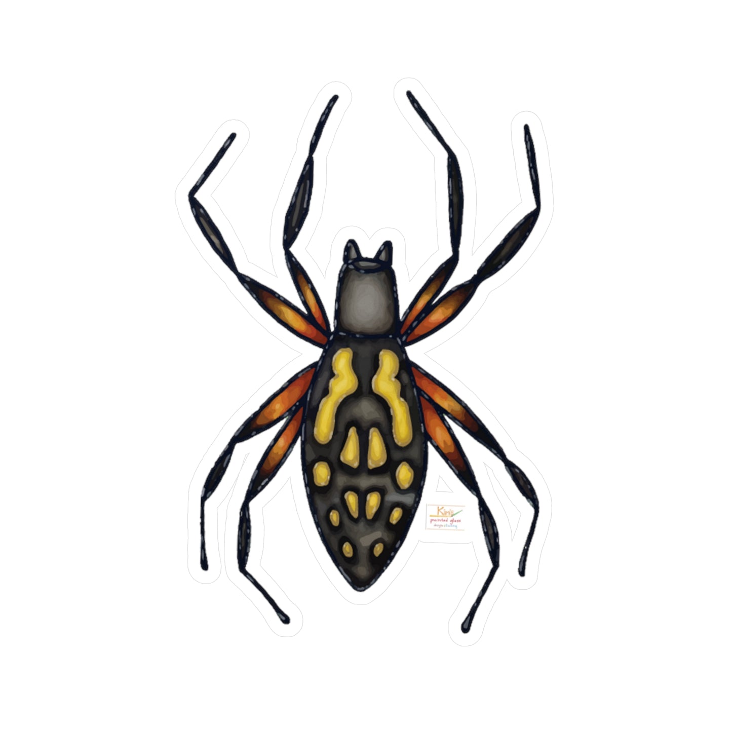 Garden Spider Kiss-Cut Vinyl Decals