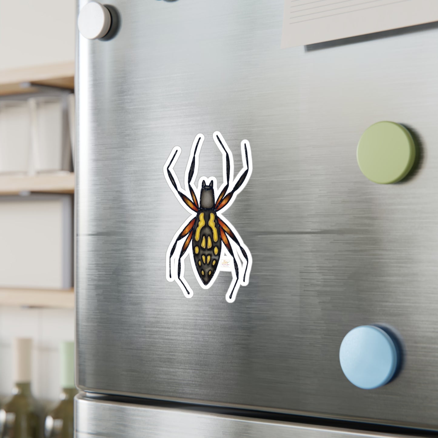 Garden Spider Kiss-Cut Vinyl Decals