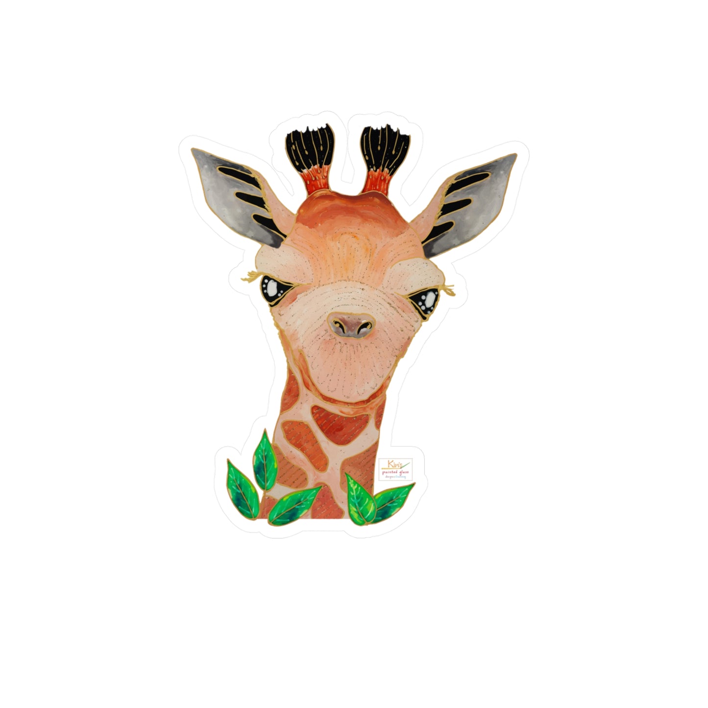 Giraffe Kiss-Cut Vinyl Decals