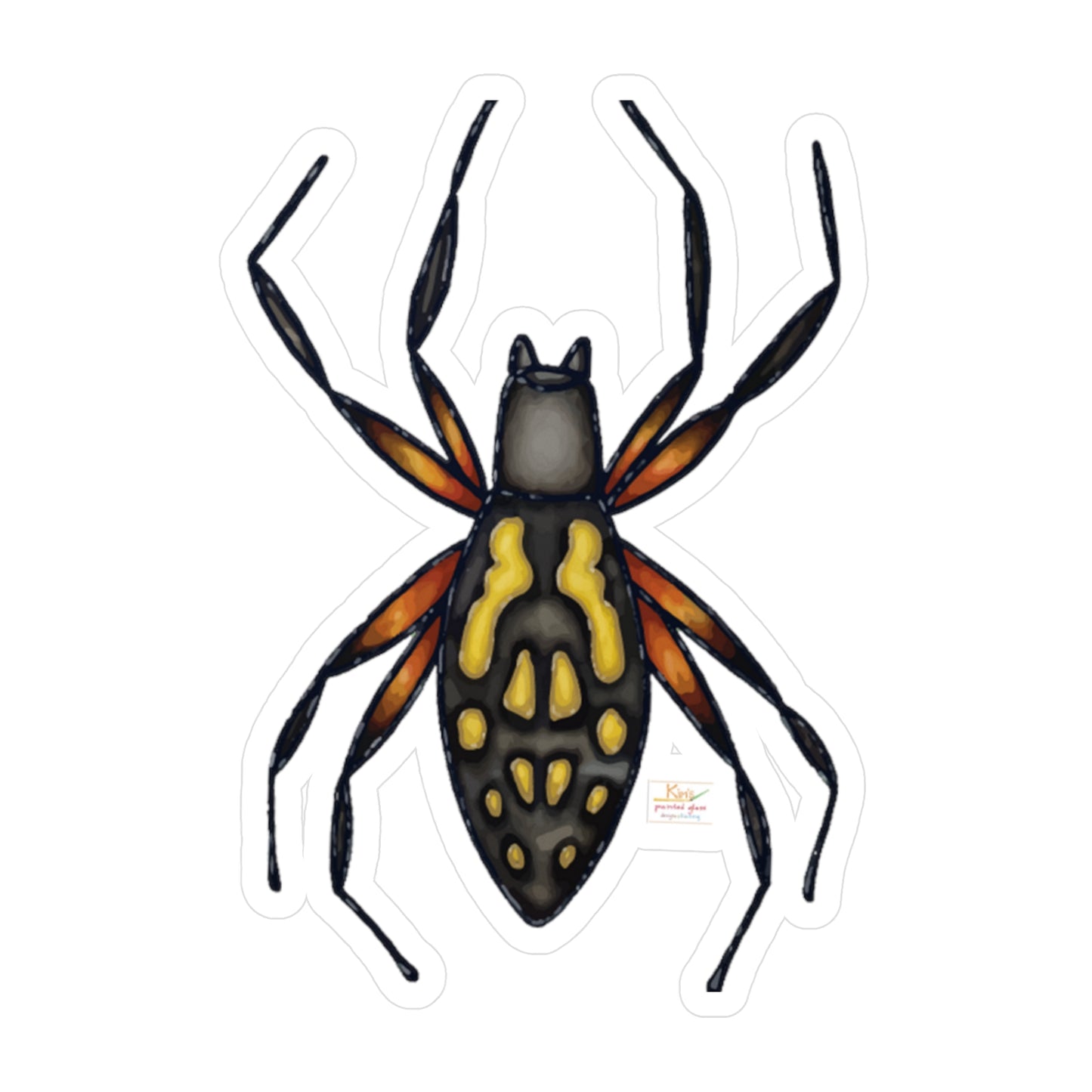 Garden Spider Kiss-Cut Vinyl Decals