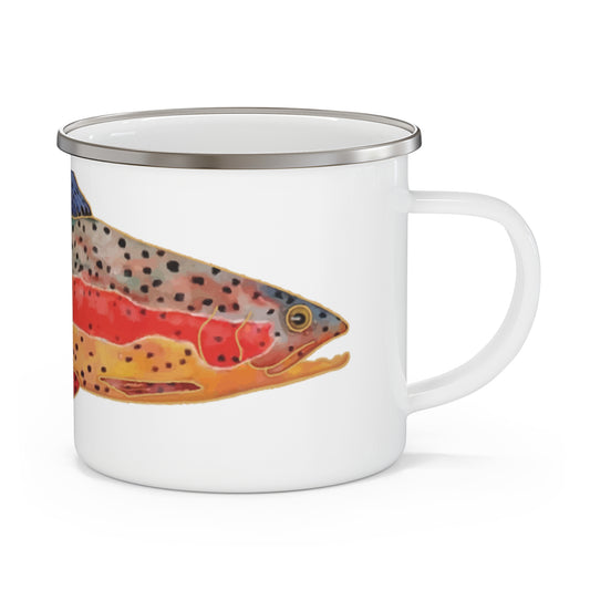 Rainbow Trout Enamel Camping Mug