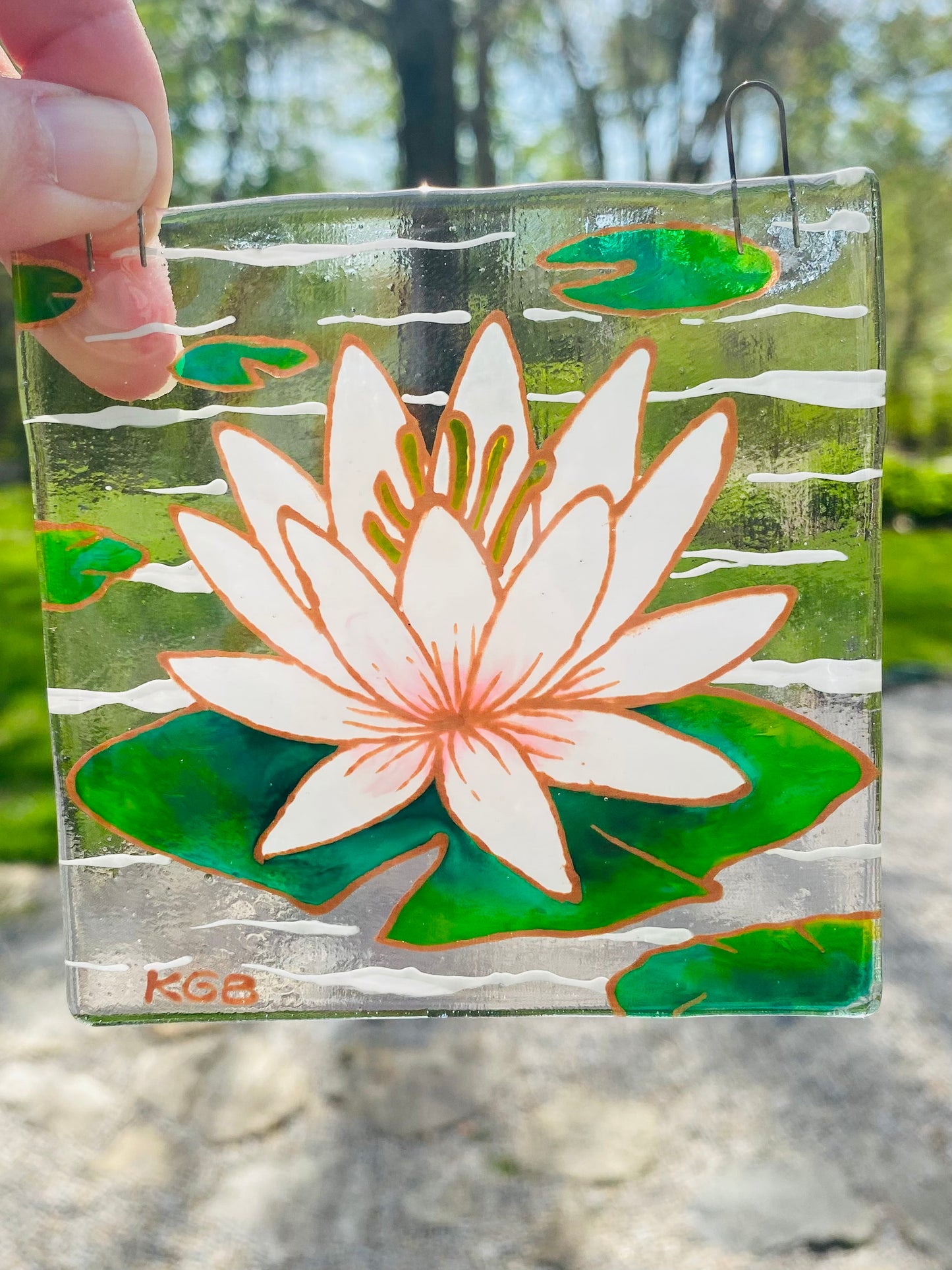 Lotus Flower Sun Catcher