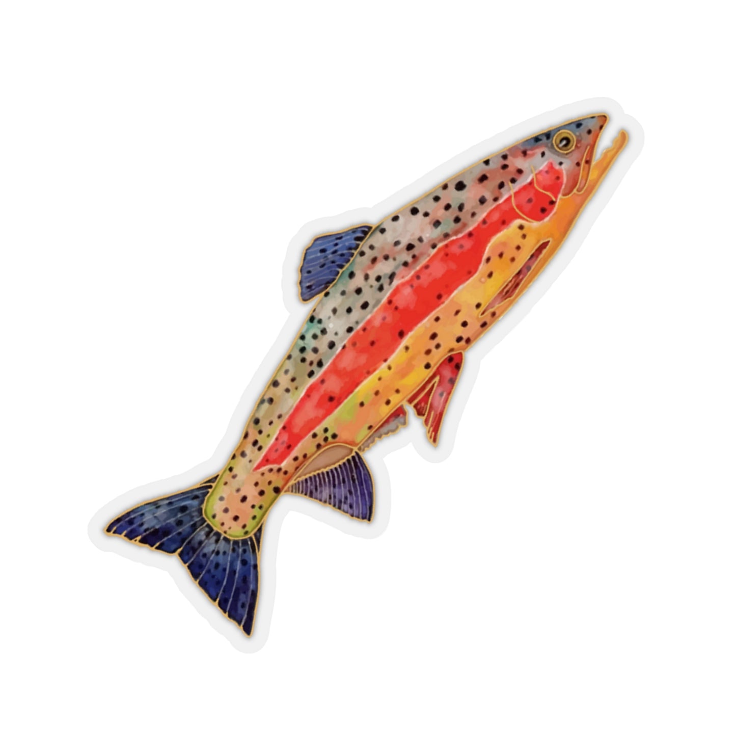 Rainbow Trout Kiss-Cut Stickers