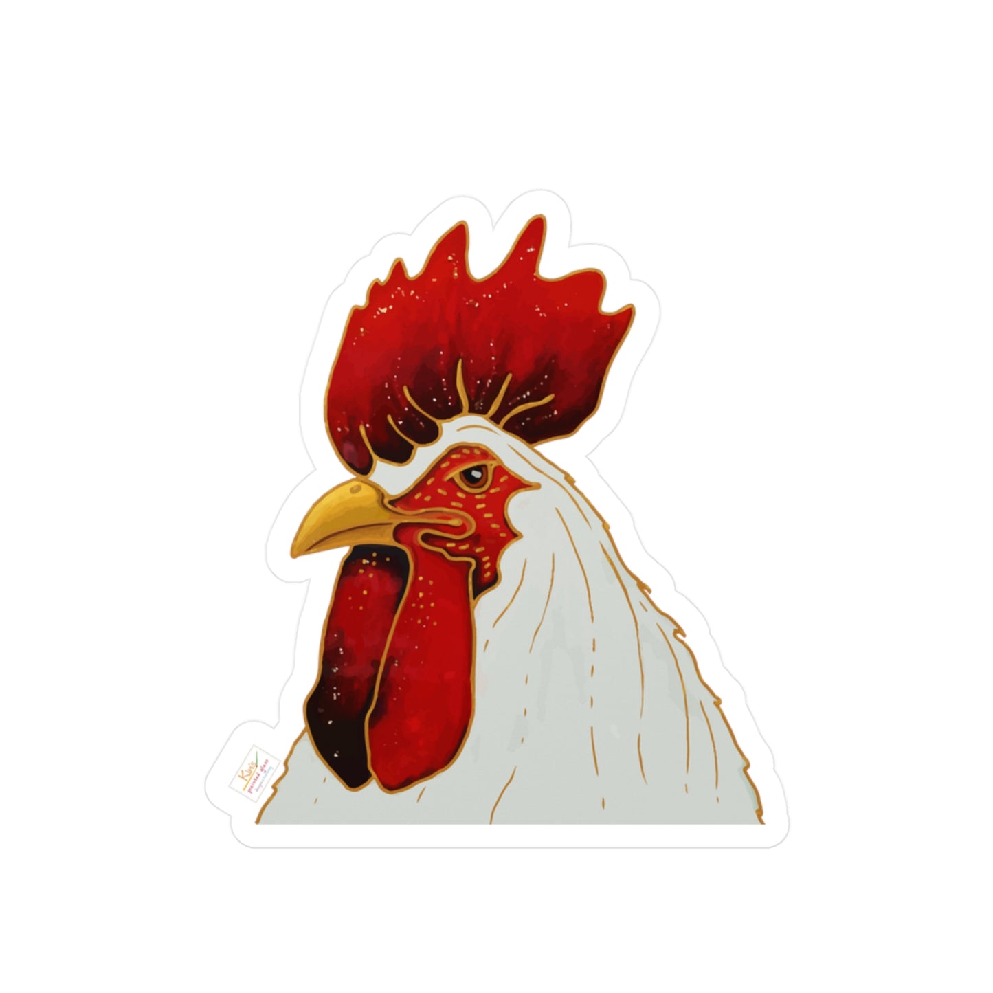 Rooster Kiss-Cut Vinyl Decals