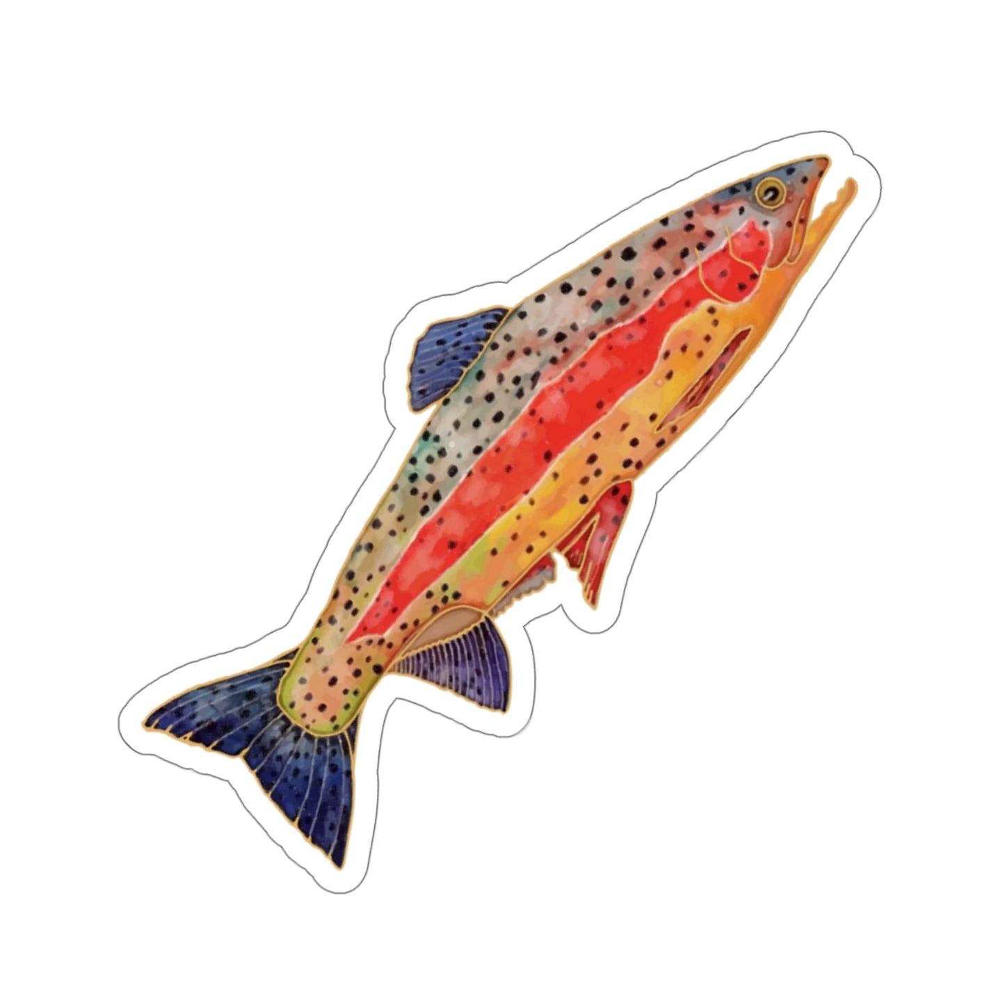 Rainbow Trout Kiss-Cut Stickers