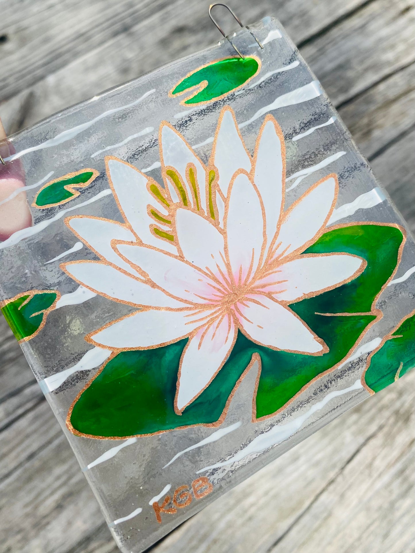Lotus Flower Sun Catcher