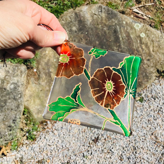 Hollyhock Sun Catcher