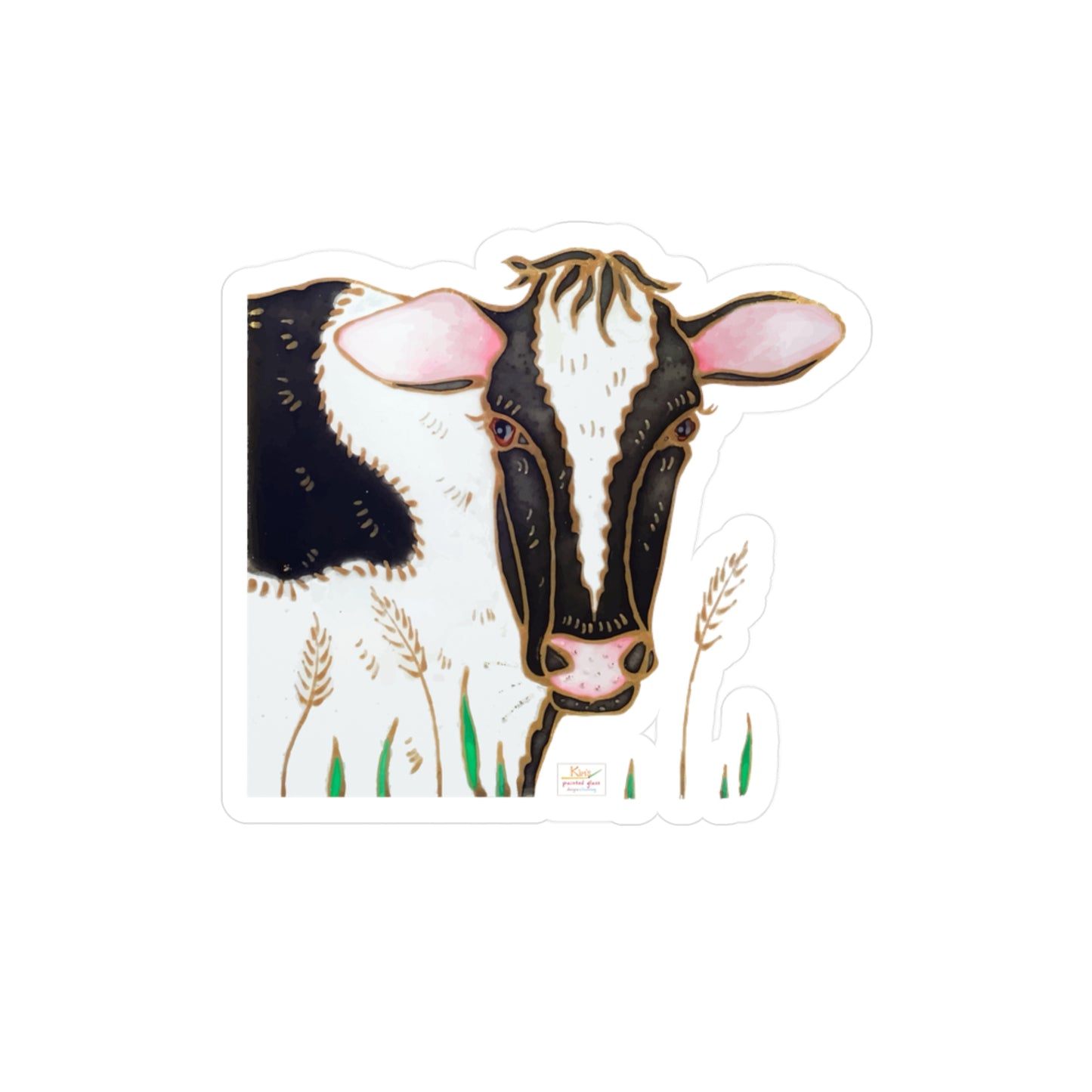 belted Cow Kiss-Cut Vinyl Decals