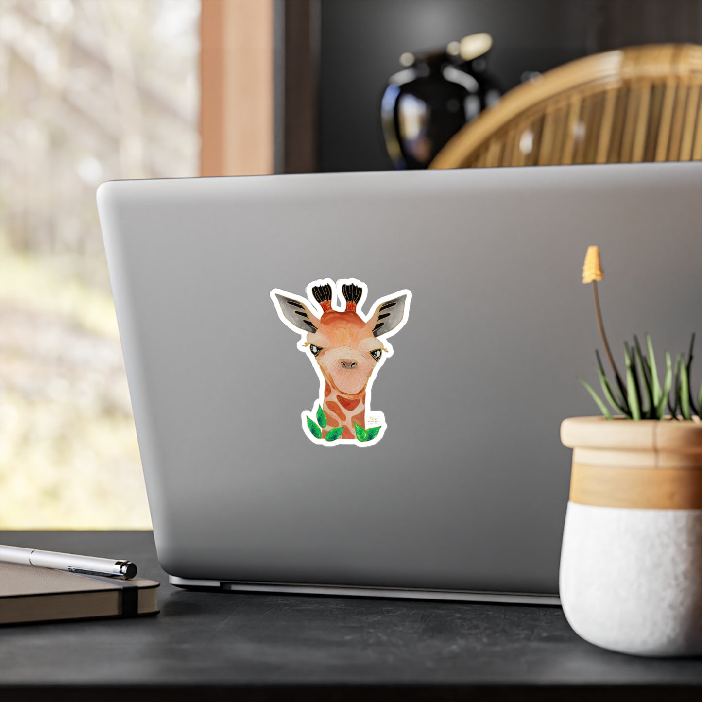 Giraffe Kiss-Cut Vinyl Decals