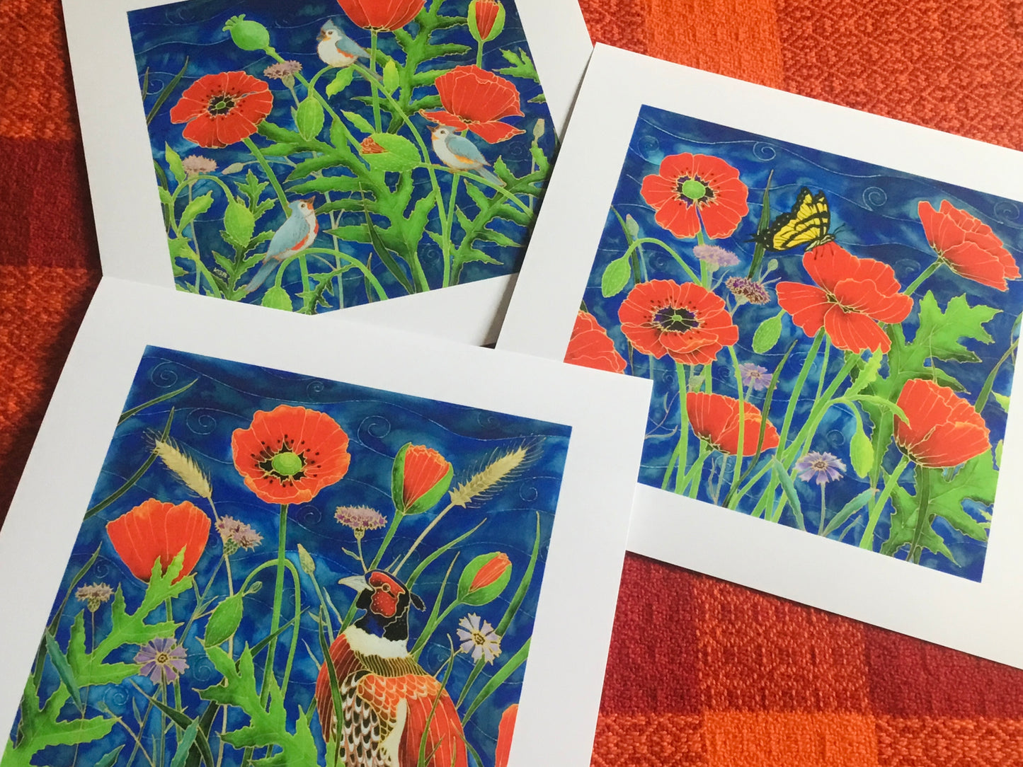 Pheasant and Poppies Art Print