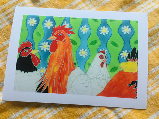 Hanging with my Chicks, Art Print
