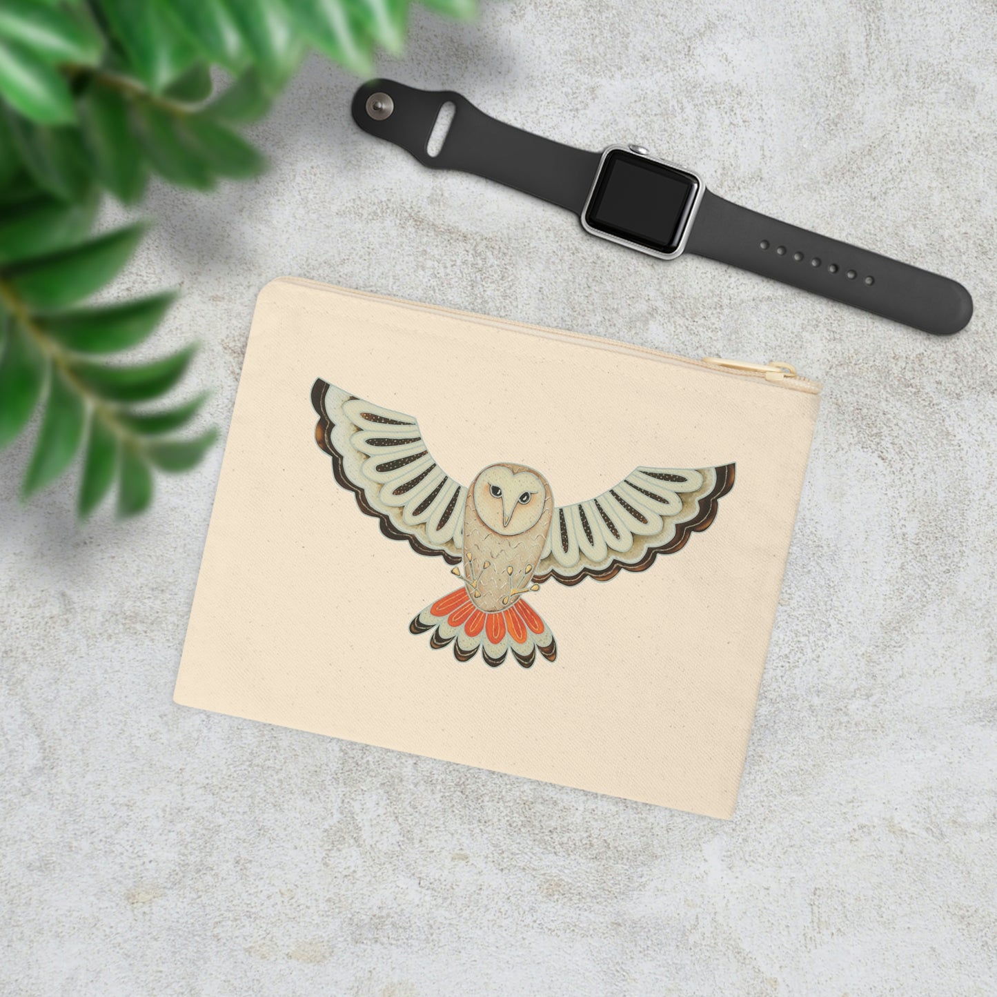 Barn Owl Accessory Zipper Pouch