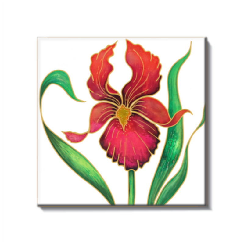 Red Iris TIle